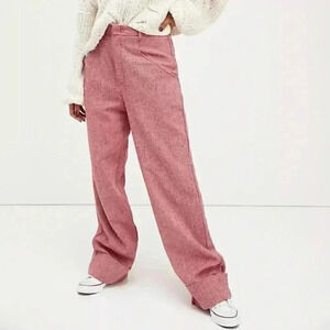 Free People Tweed Trouser Wide Leg Pants